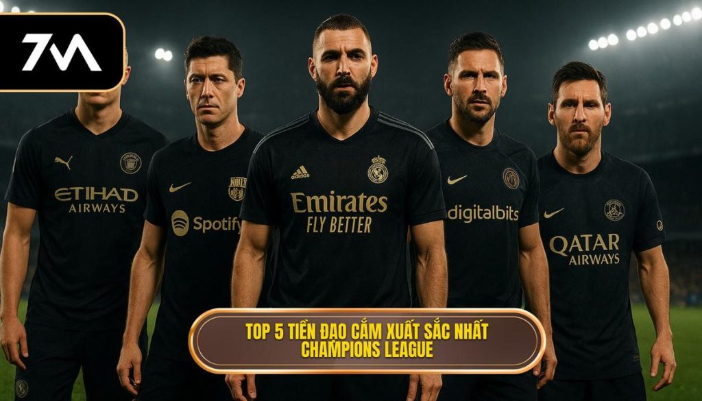 Top 5 tiền đạo cắm xuất sắc nhất Champions League