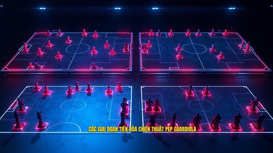 Các Giai Đoạn Tiến Hóa Của Chiến Thuật Pep Guardiola