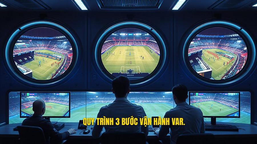 Quy trình 3 bước: Công nghệ VAR trong bóng đá hoạt động thế nào?